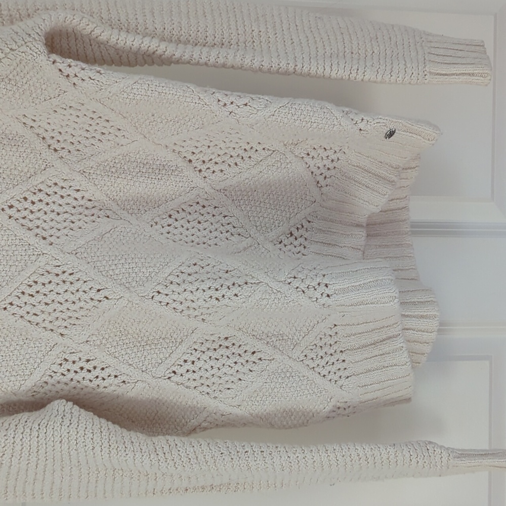 American Eagle Outfitters off-white chunky Sweater - Picture 4 of 13